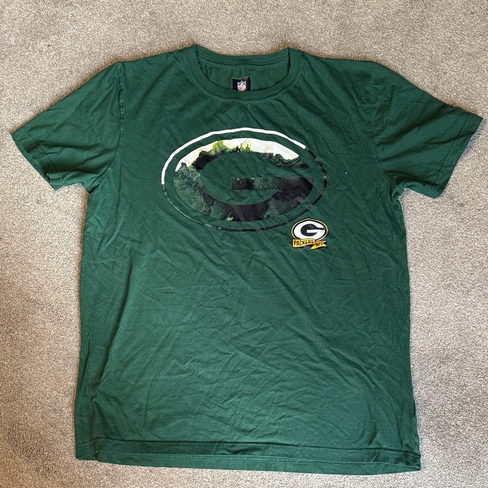 NFL Team Green Bay Packers Short Sleeve Graphic Tee Size L
